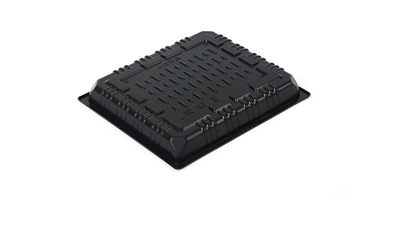 Drained Black Seafood/Meat Trays