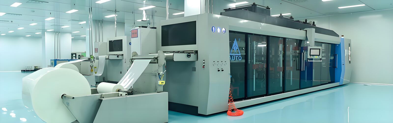 Automatic sheet extrusion and thermoforming equipment