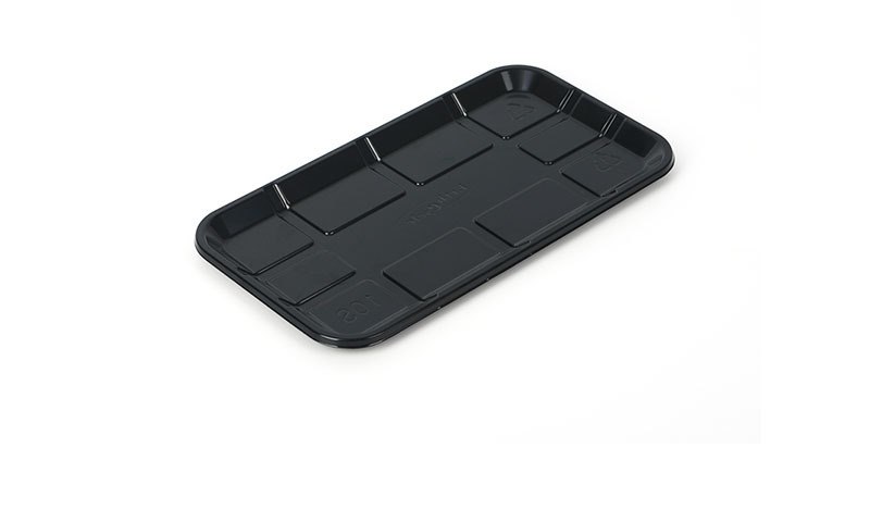 Black PP compartment tray